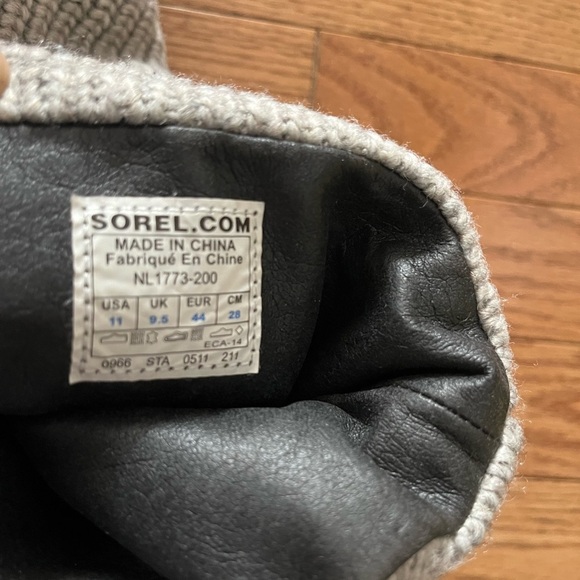 [US11] Sorel Crazy Cable Wedge Cable-Knit Boots NL 1773-200 Slouch Boots WMN - Picture 5 of 8